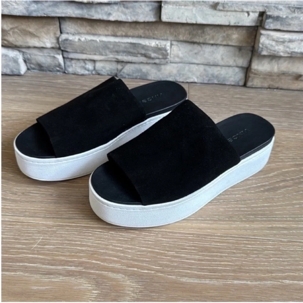 Vince Two-Tone Platform Slides